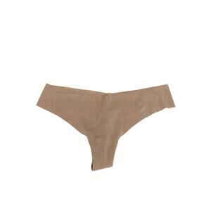 Aerie Nylon Beige Seamless Thong Underwear Small